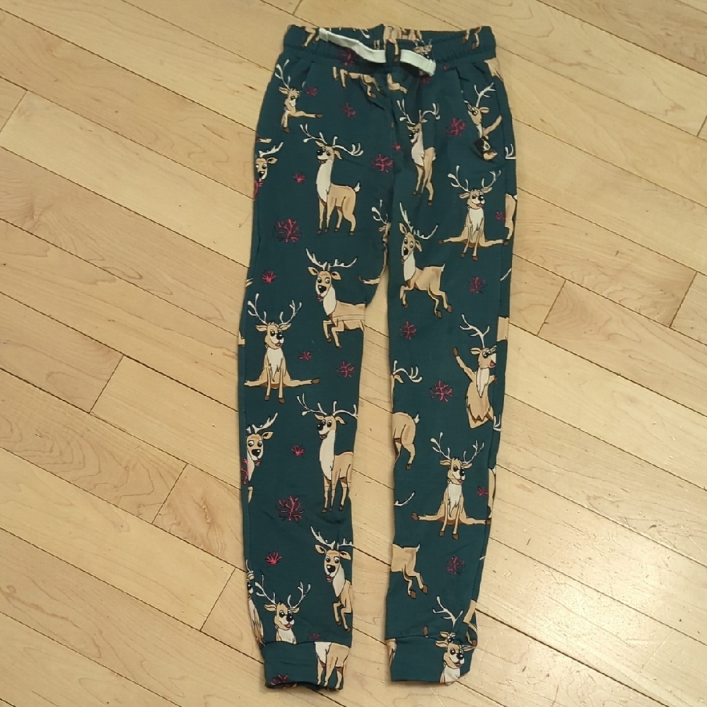 Green Reineer Print Joggers - 10 Years